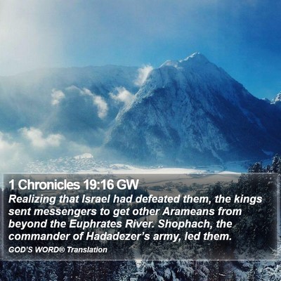 1 Chronicles 19:16 GW Bible Verse Image
