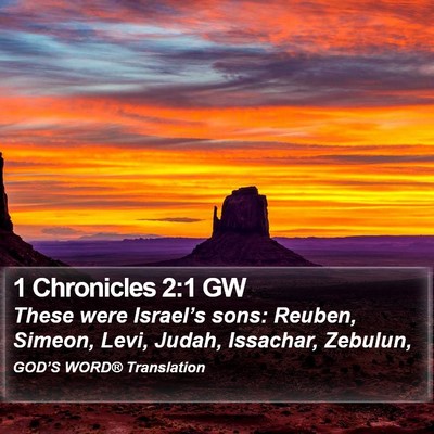 1 Chronicles 2:1 GW Bible Verse Image