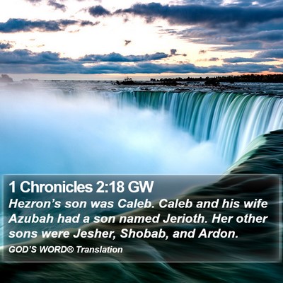 1 Chronicles 2:18 GW Bible Verse Image