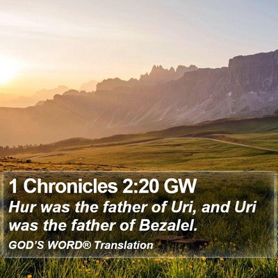1 Chronicles 2:20 GW Bible Verse Image