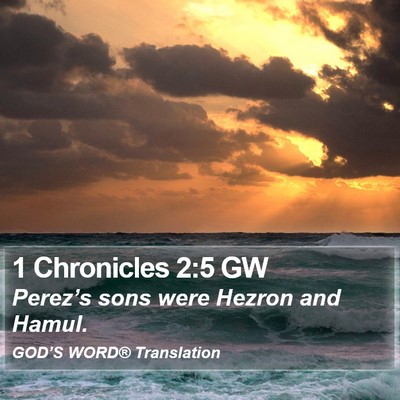 1 Chronicles 2:5 GW Bible Verse Image