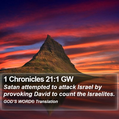 1 Chronicles 21:1 GW Bible Verse Image