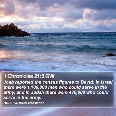 1 Chronicles 21:5 GW Bible Verse Image