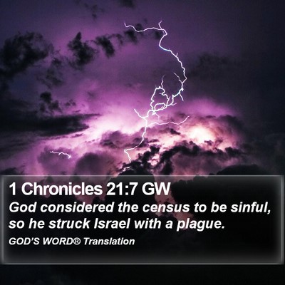1 Chronicles 21:7 GW Bible Verse Image
