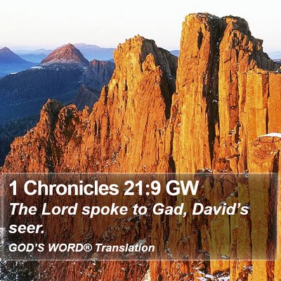 1 Chronicles 21:9 GW Bible Verse Image