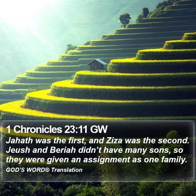 1 Chronicles 23:11 GW Bible Verse Image