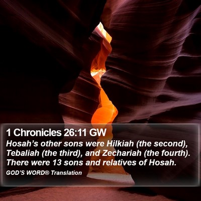 1 Chronicles 26:11 GW Bible Verse Image