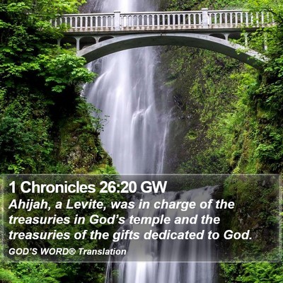1 Chronicles 26:20 GW Bible Verse Image