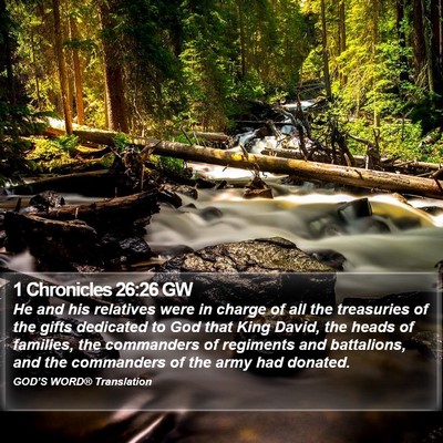 1 Chronicles 26:26 GW Bible Verse Image