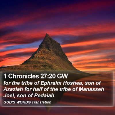 1 Chronicles 27:20 GW Bible Verse Image