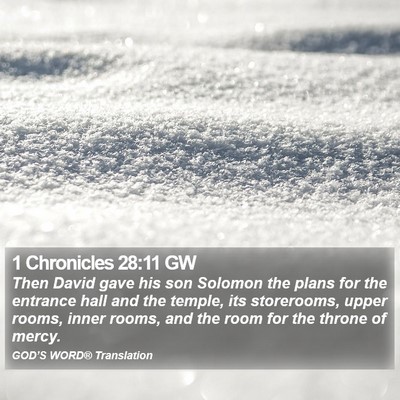 1 Chronicles 28:11 GW Bible Verse Image