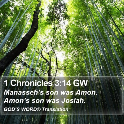 1 Chronicles 3:14 GW Bible Verse Image