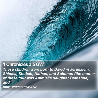 1 Chronicles 3:5 GW Bible Verse Image