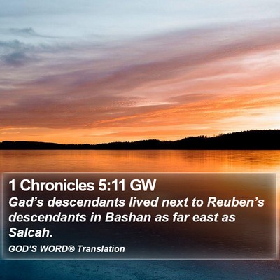 1 Chronicles 5:11 GW Bible Verse Image