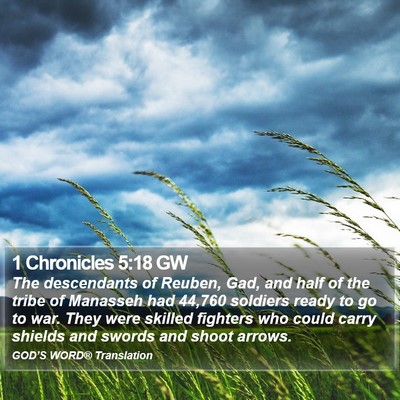 1 Chronicles 5:18 GW Bible Verse Image