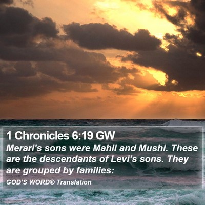 1 Chronicles 6:19 GW Bible Verse Image