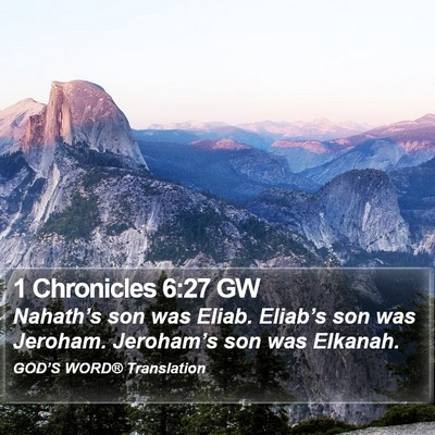1 Chronicles 6:27 GW Bible Verse Image