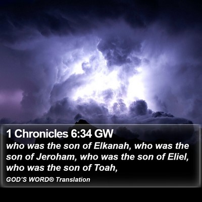 1 Chronicles 6:34 GW Bible Verse Image