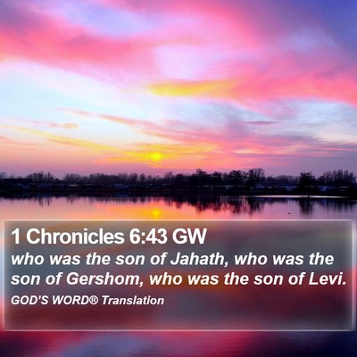 1 Chronicles 6:43 GW Bible Verse Image