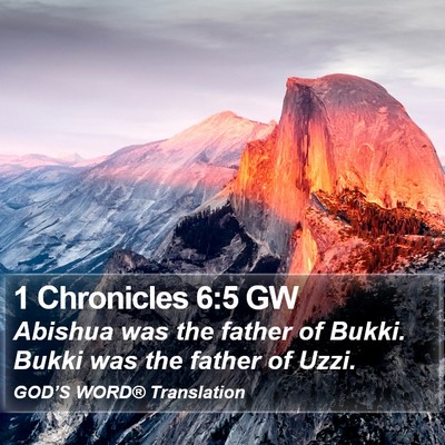 1 Chronicles 6:5 GW Bible Verse Image
