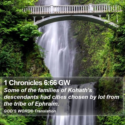 1 Chronicles 6:66 GW Bible Verse Image