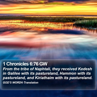 1 Chronicles 6:76 GW Bible Verse Image