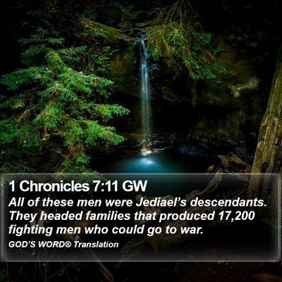 1 Chronicles 7:11 GW Bible Verse Image