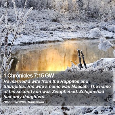 1 Chronicles 7:15 GW Bible Verse Image