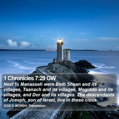 1 Chronicles 7:29 GW Bible Verse Image