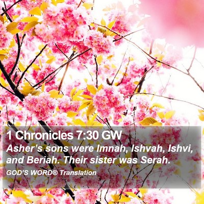 1 Chronicles 7:30 GW Bible Verse Image