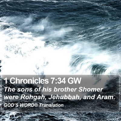 1 Chronicles 7:34 GW Bible Verse Image
