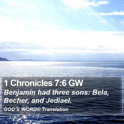 1 Chronicles 7:6 GW Bible Verse Image