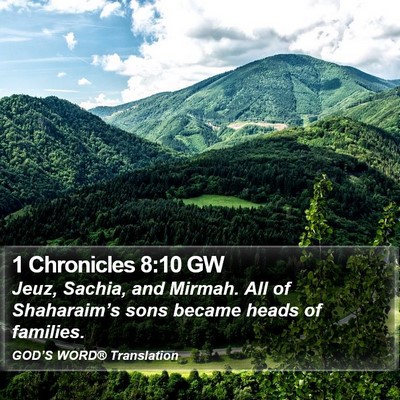 1 Chronicles 8:10 GW Bible Verse Image