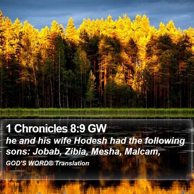 1 Chronicles 8:9 GW Bible Verse Image