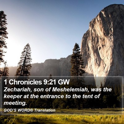 1 Chronicles 9:21 GW Bible Verse Image