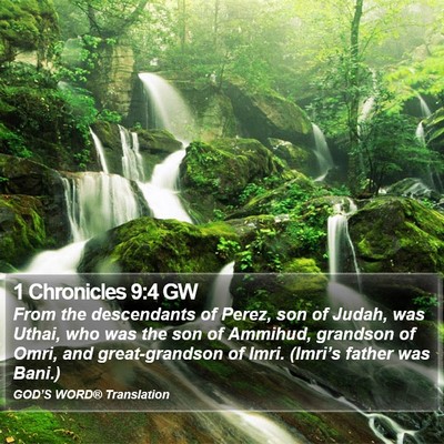 1 Chronicles 9:4 GW Bible Verse Image