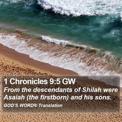 1 Chronicles 9:5 GW Bible Verse Image