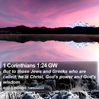 1 Corinthians 1:24 GW Bible Verse Image