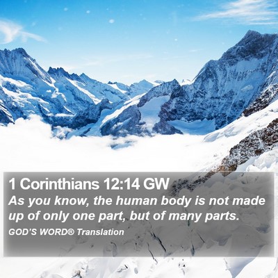 1 Corinthians 12:14 GW Bible Verse Image