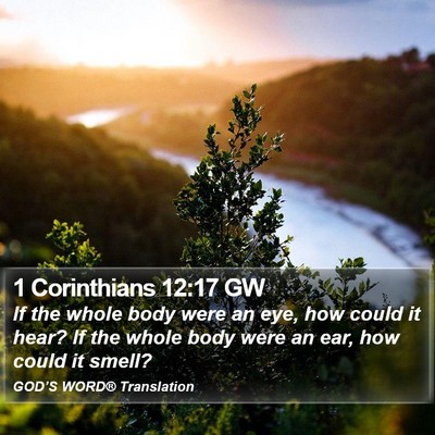 1 Corinthians 12:17 GW Bible Verse Image