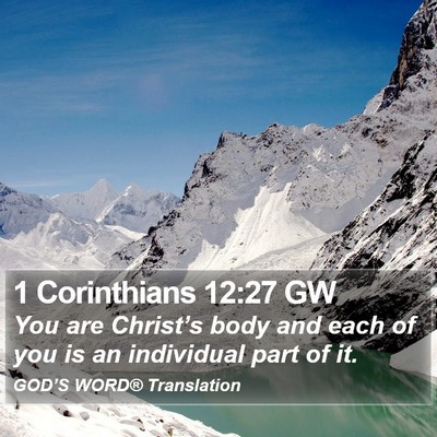 1 Corinthians 12:27 GW Bible Verse Image