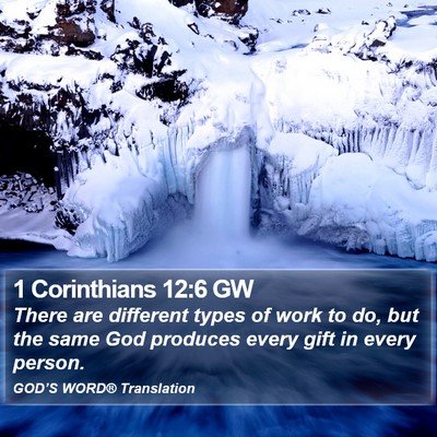 1 Corinthians 12:6 GW Bible Verse Image