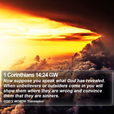 1 Corinthians 14:24 GW Bible Verse Image