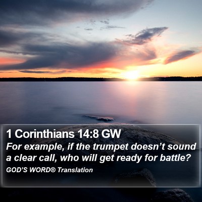 1 Corinthians 14:8 GW Bible Verse Image