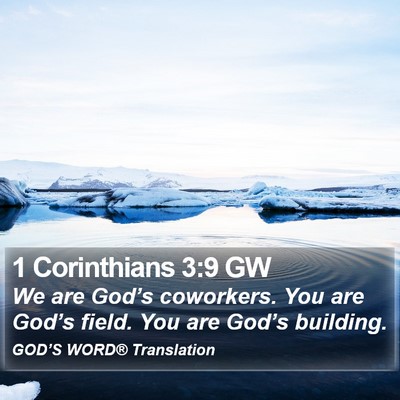 1 Corinthians 3:9 GW Bible Verse Image