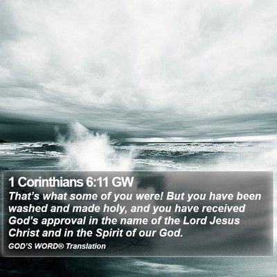 1 Corinthians 6:11 GW Bible Verse Image