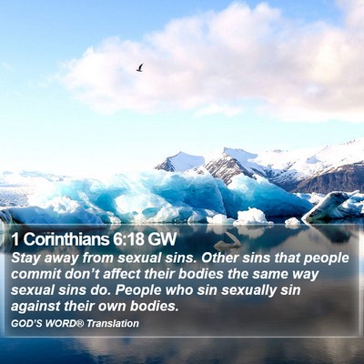 1 Corinthians 6:18 GW Bible Verse Image