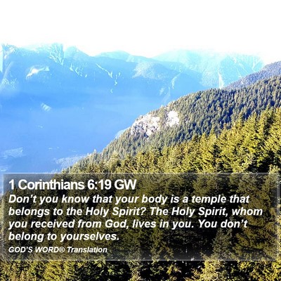 1 Corinthians 6:19 GW Bible Verse Image