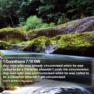 1 Corinthians 7:18 GW Bible Verse Image