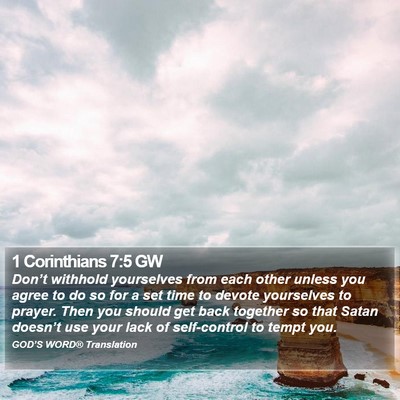 1 Corinthians 7:5 GW Bible Verse Image